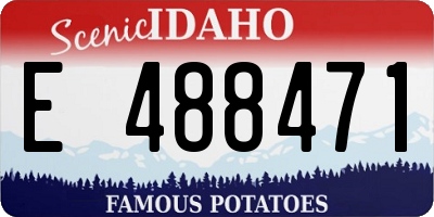 ID license plate E488471