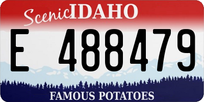 ID license plate E488479