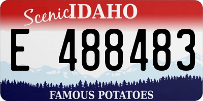 ID license plate E488483
