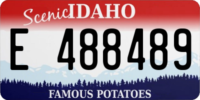 ID license plate E488489