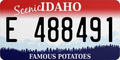 ID license plate E488491