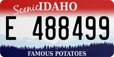 ID license plate E488499