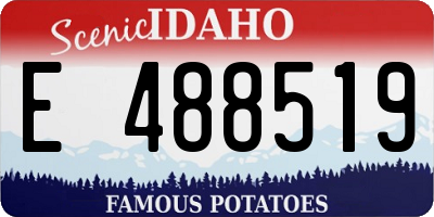 ID license plate E488519