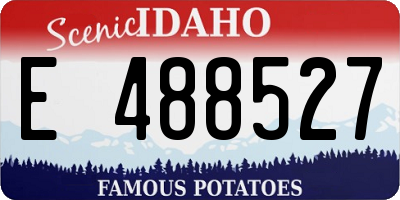 ID license plate E488527