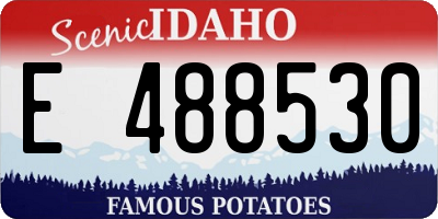 ID license plate E488530