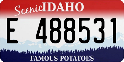 ID license plate E488531