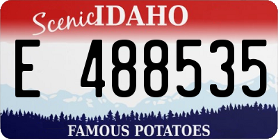 ID license plate E488535
