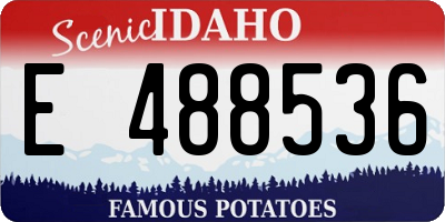 ID license plate E488536