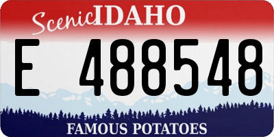 ID license plate E488548
