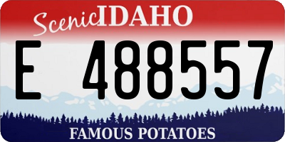 ID license plate E488557