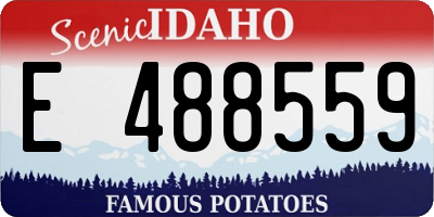 ID license plate E488559