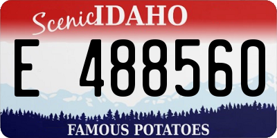 ID license plate E488560