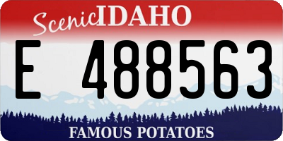 ID license plate E488563