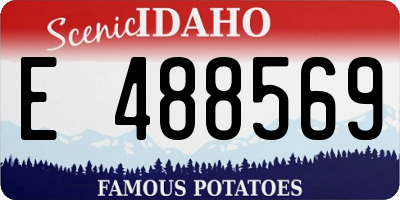 ID license plate E488569