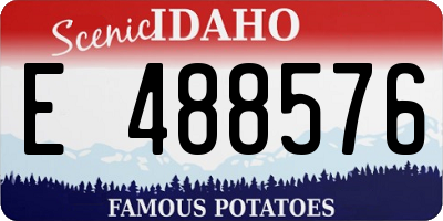ID license plate E488576