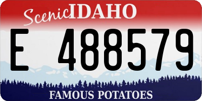 ID license plate E488579