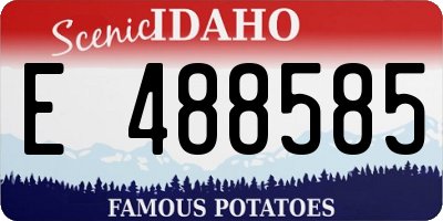 ID license plate E488585