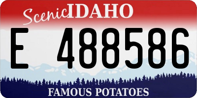 ID license plate E488586