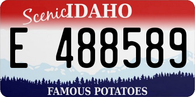 ID license plate E488589