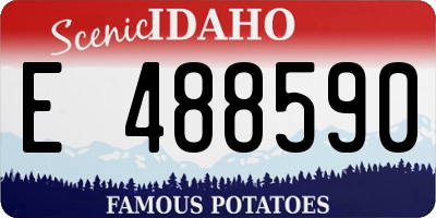 ID license plate E488590