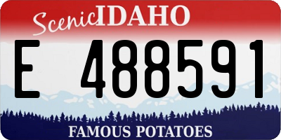 ID license plate E488591