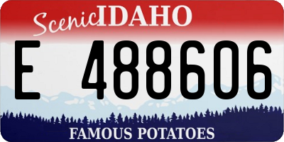 ID license plate E488606