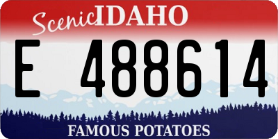 ID license plate E488614