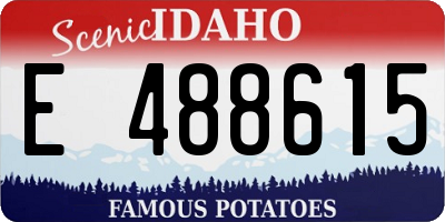 ID license plate E488615