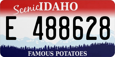 ID license plate E488628