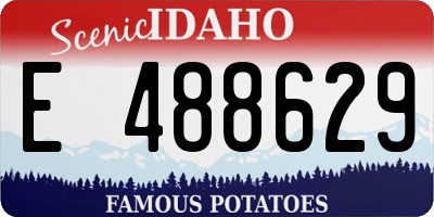 ID license plate E488629