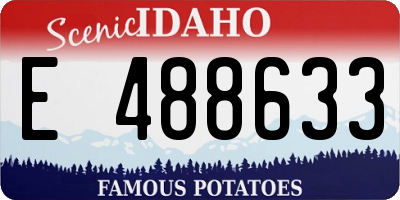 ID license plate E488633