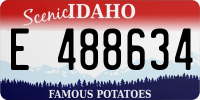 ID license plate E488634