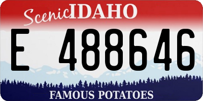 ID license plate E488646