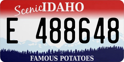 ID license plate E488648
