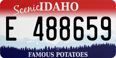 ID license plate E488659