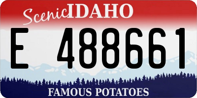 ID license plate E488661
