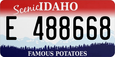 ID license plate E488668