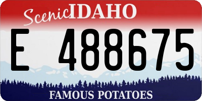 ID license plate E488675