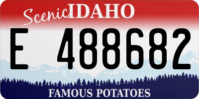 ID license plate E488682