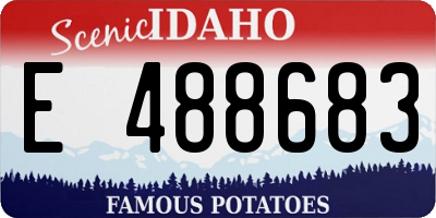 ID license plate E488683