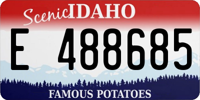 ID license plate E488685