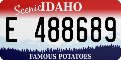 ID license plate E488689