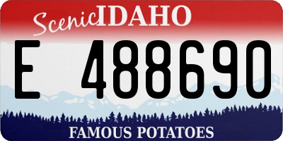 ID license plate E488690