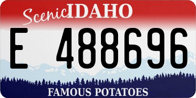 ID license plate E488696