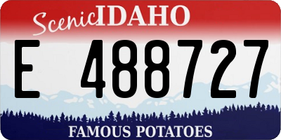ID license plate E488727