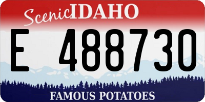 ID license plate E488730