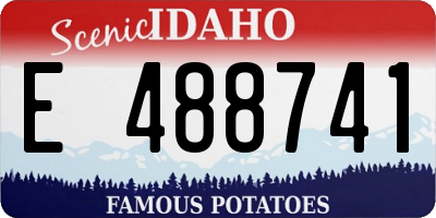 ID license plate E488741