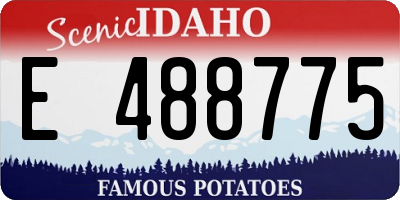 ID license plate E488775
