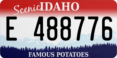 ID license plate E488776