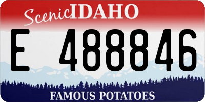 ID license plate E488846